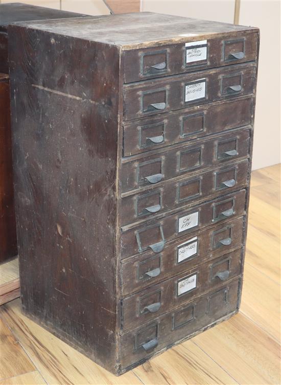 Five chests of furniture restorers accessories